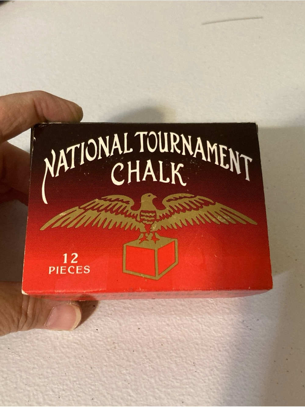 National Tournament Chalk Pool Cue blocks 12- green New in box.